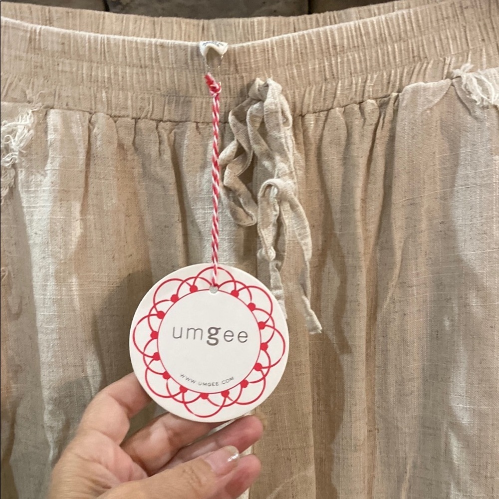 Cream‎ Drawstring Pants - Picture 3 of 5